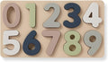 Ali+Oli Baby Soft Silicone Number Puzzle Toys for Toddlers (11 Piece Set) Toddler or Baby Girl & Boy Neutral Baby Toys - Montessori Learning Puzzle Silicone Number Shape Sorter Toy