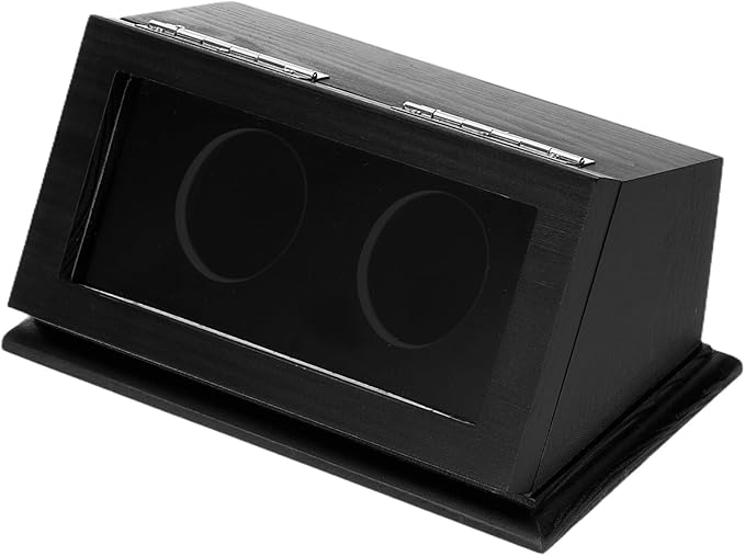 PATIKIL Coin Display Case, 2 Slots Coin Presentation Display Box Coin Box Coin Case with Coin Holder Fit 38-44.5mm Coin for Silver Dollar Collectors, Black