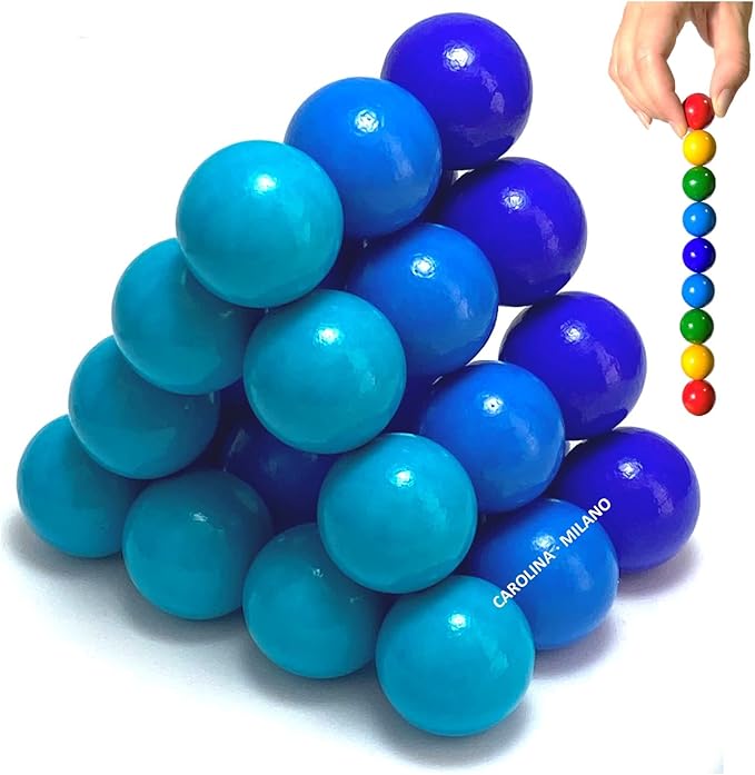 Science Kit Toys Magnets Building Blocks, Large Colorful Hematite Magnetic Stones, Home Office Kids Adults Intelligence Development Party Gift 27-1