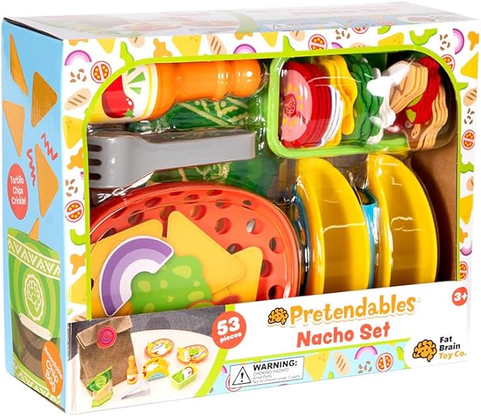 Fat Brain Toys Pretendables Nacho Set - Pretend Playset with Storage, Ages 3+