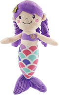 Athoinsu 12'' Purple Mermaid Stuffed Animal Soft Cute Adorable Mermaid Princess Plush Toy Doll Birthday Children's Day Decors for Toddler Girls