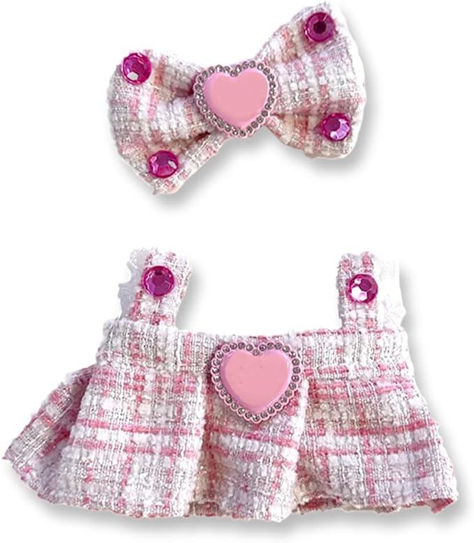 17cm Doll Clothes Set & Outfit Set for 17cm Dolls - Premium Fashion Dresses with Accessories, Luxury Chic Doll Clothing & Style Bundle,Just Clothes (Style-22)