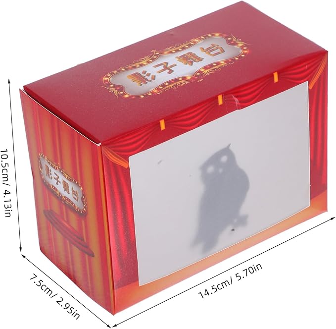 Kisangel 1 Set DIY Chinese Shadow Puppets Kit, Interactive Puppet Theater for Educational Engaging Storytelling Includes Flashlight Accessories