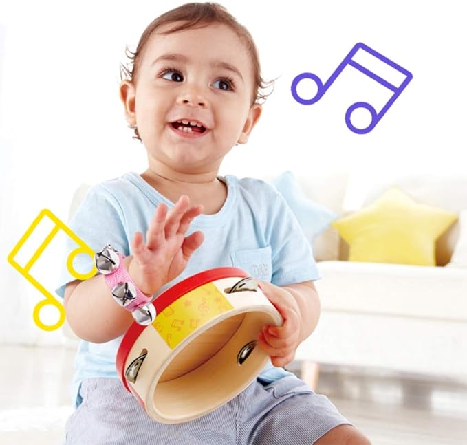 POPLAY Jingle Bells,12 PCS Kids Musical Instruments Ankle Bells for Party Favors Goodie Bags Stuffers