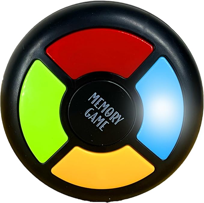 Light Up Memory Game Handheld Electronic Toys Color Memorizing Classic Board Games Quiz Game with Lights and Sounds (907) (907)