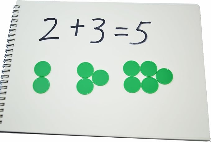 Smartdealspro Set of 100 25MM/1 Inch Opaque Plastic Learning Counting Counters Poker Chips (Green)