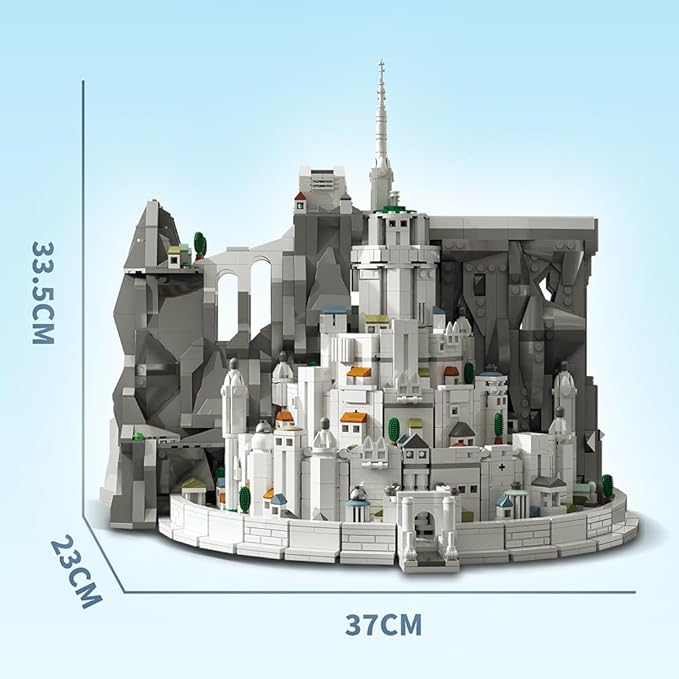 7072 White City Building Block Set, 2318 Pieces of Film and Television House Building Kit, Modular House Building Block Toys and Gifts Suitable for Teenagers and Adults