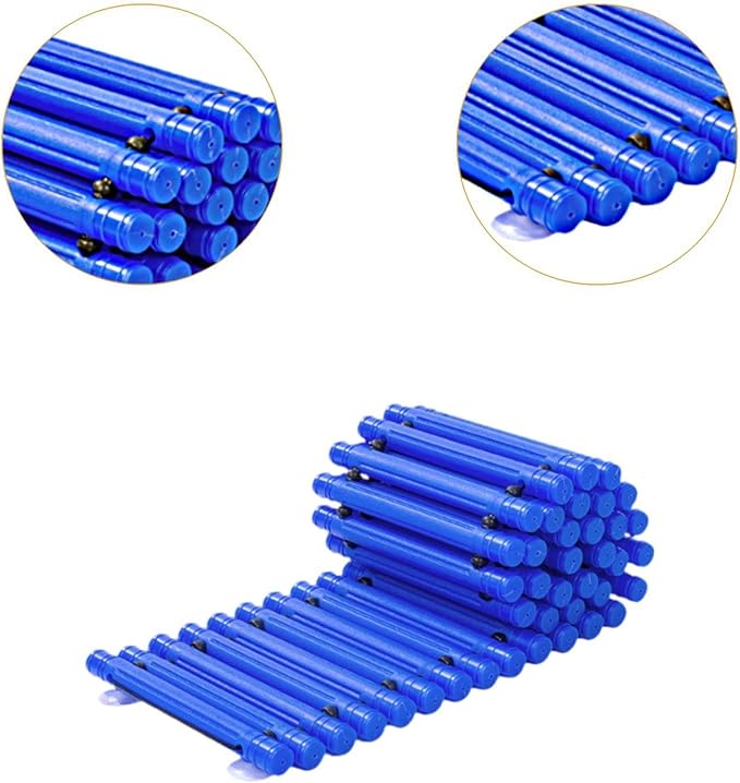 Balance Path Board Balance Block Space Saving Stable Non Slip Edging Kindergarten Balance Trail for Outdoor Indoor, Blue