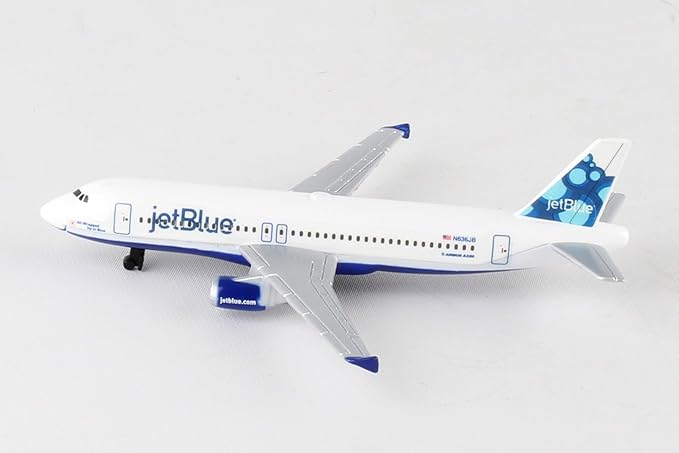 Daron Toy Airplane – jetBlue – Die-Cast Metal Model Airplane Toy with Plastic Parts for Kids Ages 3+