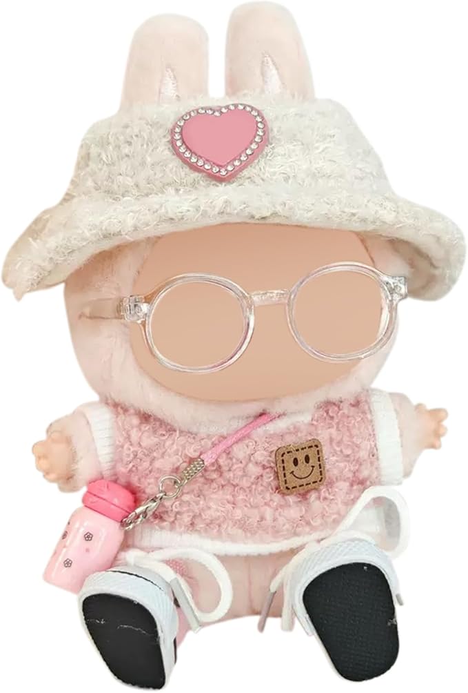 17cm Doll Clothes, Outfits 5 Set for Dolls , Exquisite Accessories for Doll, Cute Clothes for Dolls Dress up Unique Style (5pc-Pink)