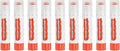 PATIKIL Tempera Paint Sticks, 9 Pcs Solid Tempera Paints Sticks Washable Bulk Markers Pen Quick Drying for Artists Beginners Art Supplies, Orange Red
