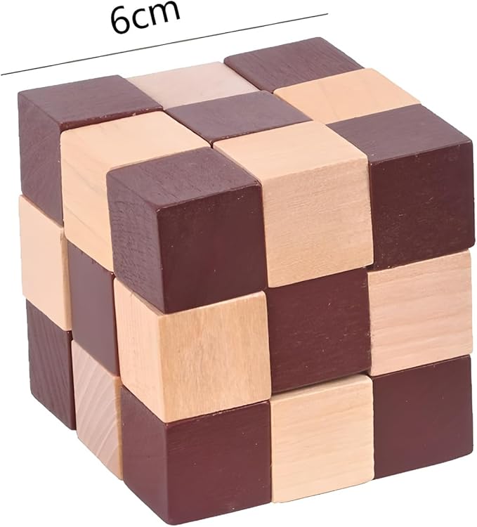 MAGIKON Brain Teaser Cube Puzzle Toy (Square Snake Cube)