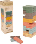 Wooden Blocks Stacking Games, 48PCS Tumbling Stacking Blocks Game for Kids and Families, Wood Colorful Balancing Blocks Montessori Toys for Kids