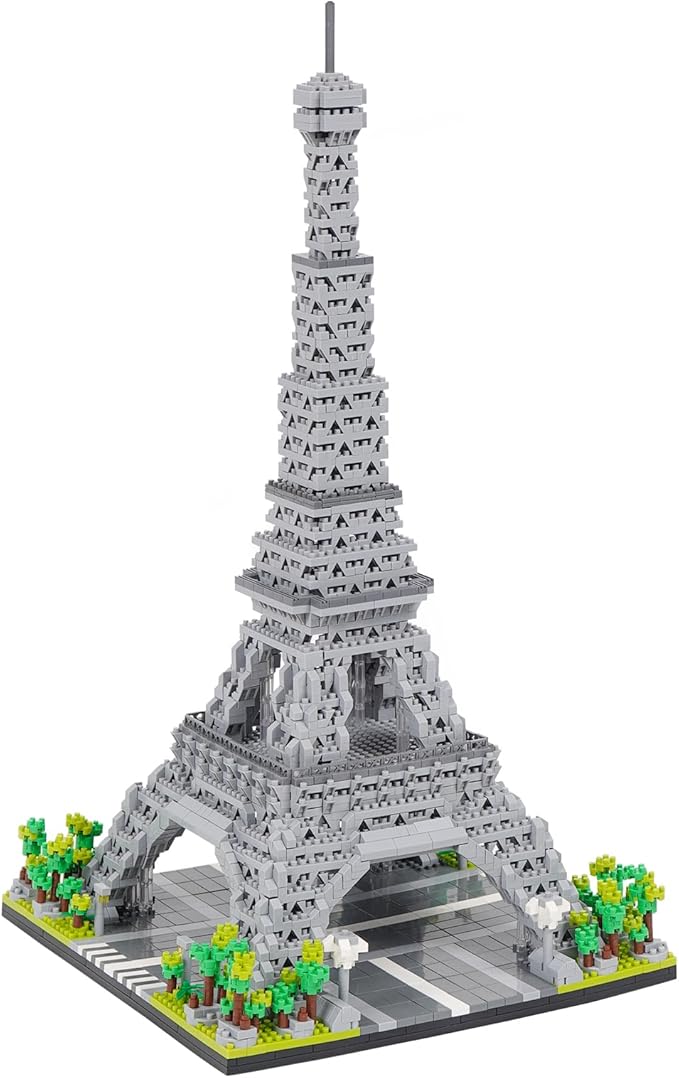Building Blocks Set 3585 Pieces Architecture Eiffel Tower Model Building Kit World Famous Architecture Model Micro Building Blocks