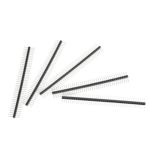 20Pcs Long Pins 40 Pin Breakaway Headers 0.1" 2.54mm Equal Length Long Centered 6.25mm on Both Sides 15mm in Total Connectors & Adapters