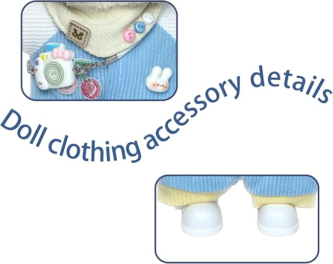 17cm Doll Clothes Set Fashion Doll Clohtes with Accessories of Doll Clothing Suitable for Various Outfits of Dolls (Style C)