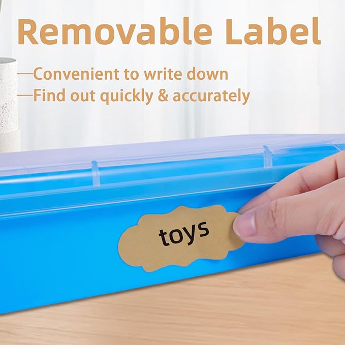 3 Pcs Plastic Sensory Bins-Portable Sandbox Container with Handle & Clear Lid-Stackable Play Tray for Kids Storage Sand,Toys & Crafts-Organizing Container for Home,Office and More(Green+Blue+Pink)