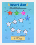 Color The Stars - Reward Chart for Kids (10 Sheets Included) - Child Gets Reward When They Complete a Sheet - Behavior Chart - Incentive Chart - Rewarding Kids at Home