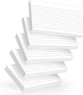 250 Count White Index Cards 3x5 Inch - 180gsm Heavyweight Flash Card (50 Sheets Each), Durable & Portable Note Taking for Students, Teachers, Study Flashcards for Office Home School Supplies