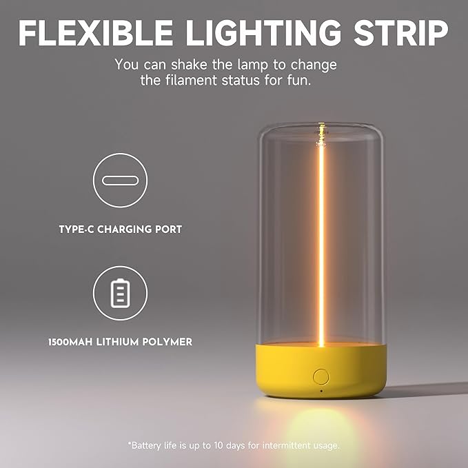 AUGE LIGHT Mini Minimalist Table Lamp Cordless LED Desk Lamp Rechargeable Modern Night Lights Portable Nightstand Lamps Unique Ambient Light Mood Lighting for Bedroom, Beside, Nursery