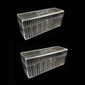 MUDOR 2 Pack Coin Slab Storage Box, Plastic Coin Slab Holder for Coin Collectors, Transparent Coin Holder Case Compatible with 20 Slab PCCB PCGS Coin Holders, Olny Box