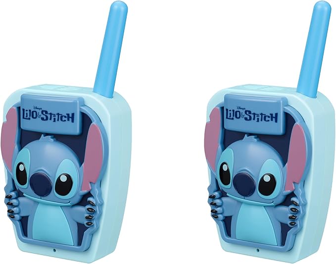 eKids Stitch Walkie Talkies for Kids, Indoor and Outdoor Toys Designed for Fans of Stitch Toys