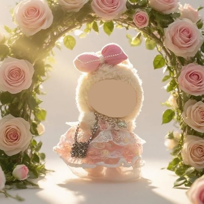 Doll Clothes Set & Outfit for Blind Box Dolls of 5.91-6.7inch (15-17cm) with Accessories Luxury Chic Stylish Adorable Cute Unique Style of Dolls Clothes for Dress up 4 Pieces (No Doll) (J)