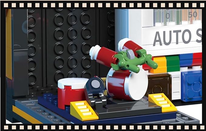 Retro Radio Recorder Building Blocks Brick Kits, Boys Radio Model Collectible Building Toys Set, Creative Gift for Adults, Children and Fans, with 2 Figures (554 Pieces)