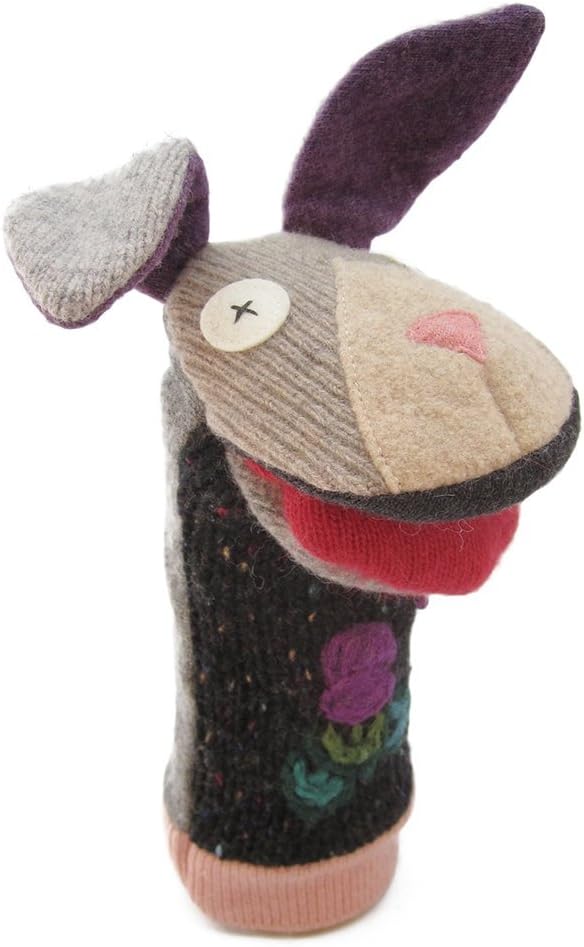 Cate & Levi - Hand Puppet - Premium Reclaimed Wool - Handmade in Canada - Machine Washable (Bunny)