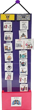 Visual Schedule for Kids – 133 Durable Plastic Picture Cards with Soft Loop Coins | Daily Routine & Chore Reward Chart for Home, School, Autism, ADHD & Special Needs Behavior Support