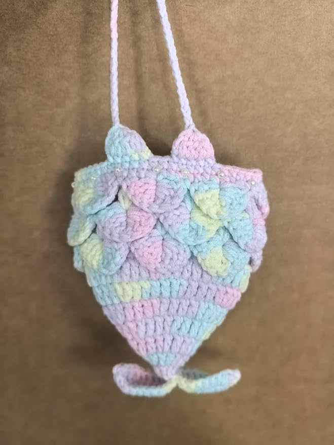 Clothes for Labubu Doll,Clothes for Doll Accessories,Hand-woven Bikini Mermaid Crochet Skirt Set,Summer Mermaid Costume Outfit Suitable for Labubu15&17cm,Dress-Up Accessories for Labubu Doll (color03)
