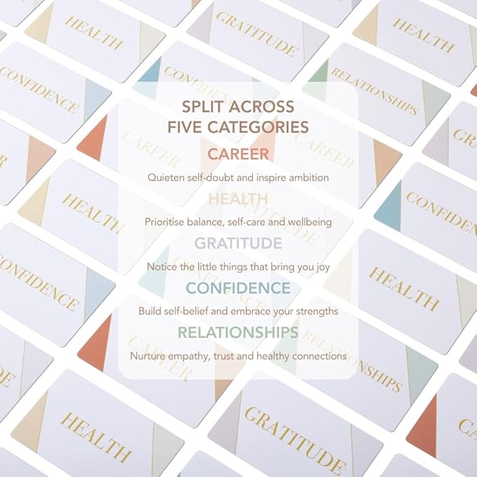 Affirmation Cards for Self-Love & Positive Growth Mindset | 50 Daily Manifest Affirmations for Confidence, Career, Health, Relationships & Gratitude