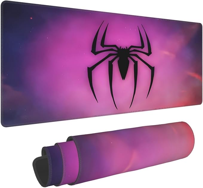 Spider Mouse Pad Large Extended Computer Full Desk Pad 31.5x11.8 inch Computer Mouse Mat Keyboard for Home Office Gaming