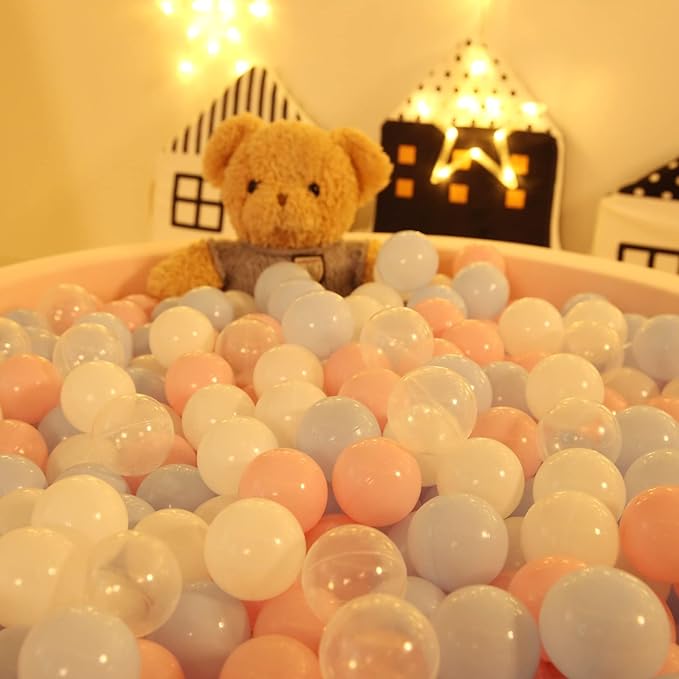 Ball Pit Balls Plastic Balls for Ball Pit Phathalate Free BPA Free Plastic Balls 100pcs 2.2" Set for Toddlers for Play Tent Tunnel