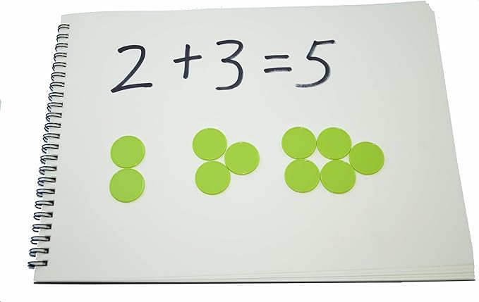 Smartdealspro Set of 100 1 Inch Opaque Plastic Learning Counters Mini Poker Chips Game Tokens with Storage Box (Light Green)