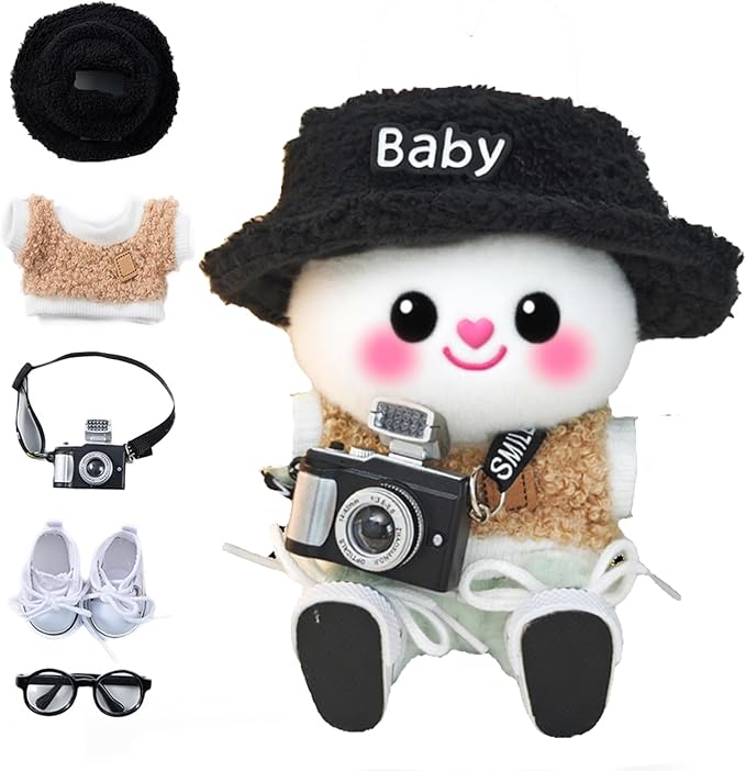 17cm Doll Clothes Set & Outfit Set for 17cm Dolls - Premium Fashion Dresses with Accessories, Luxury Chic Doll Clothing & Style Bundle,Just Clothes (Style 4)