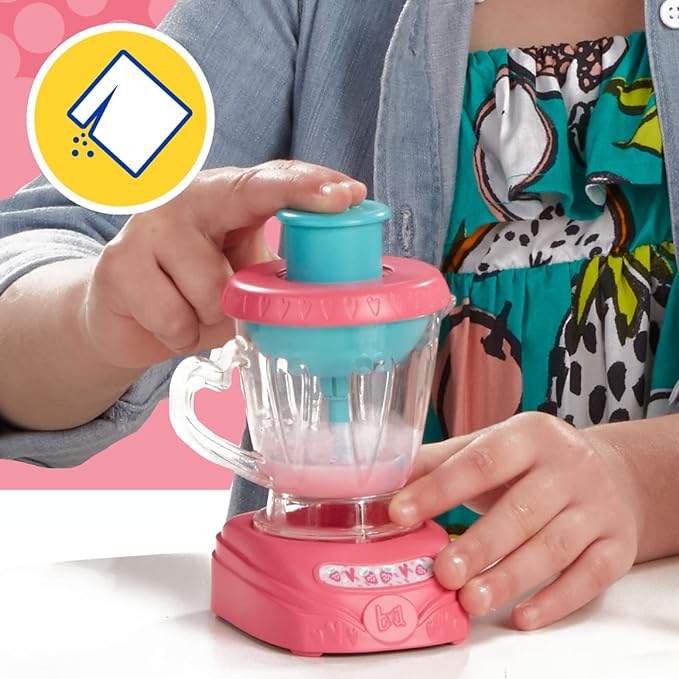 Baby Alive Magical Mixer Baby Doll, Strawberry Shake, Doll with Toy Blender, Baby Doll Set for Kids 3 and Up, Blonde Hair