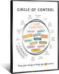 Circle Of Control Poster What I Can And Cannot Control Therapy Office Wall Art Kids Mental Health Poster Calm Down Corner School Decor 16x24in BlackFramed