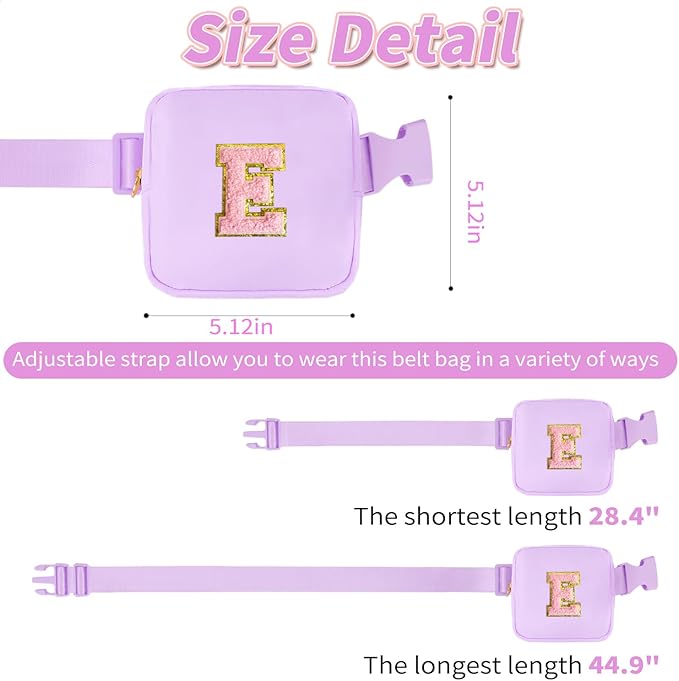 Party Favors for Kids 4-8, Mini Fanny Packs Cute Crossbody Bags for Girls - Lavender