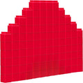 100 pcs red Linking Cubes for Math Counting Cubes manipulatives Plastic Counting Block Manipulative Learning Supplies for Educational Activities (Red)