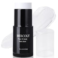 MEICOLY Clown White Face Body Paint Stick(1.06 Oz),Foundation Cream Makeup,Face Paint for Halloween Joker Zombie Vampire Skeleton Skull Special Effects Mime Makeup,White Eye Black Stick for Sports
