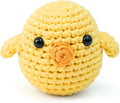 Pinwheel Crafts Easy Crochet Kit for Beginners Kids Ages 12+ - Chirpy Chick Amigurumi Kit for Kids with Thicker Yarn, Hook & Step-by-Step Video Tutorials, Learn to Crochet Kits for Adults Beginner