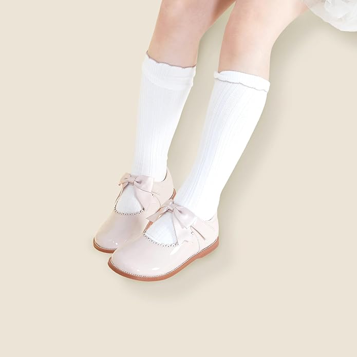 Felix & Flora Toddler Little Girl Mary Jane Dress Shoes - Ballet Flats for Girl Party School Shoes