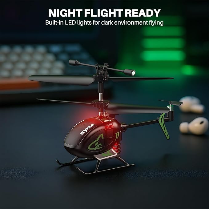 SYMA S100 Mini RC Helicopter with Gyro Stabilizer, Altitude Hold, 3.5 Channel, 5-7 Min Flight Time, Remote Control Helicopter Toy for Boys and Girls