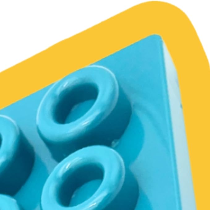 Single Piece Baseboard 48 Nodules for Stacking, Playing and Building, Compatible Building Blocks, Blocks Sold Separately
