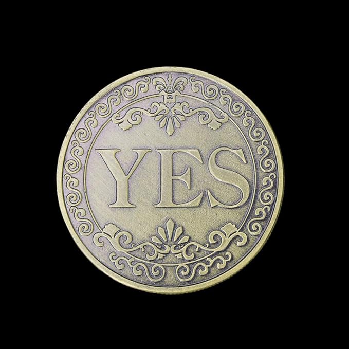Glamtune Novelty Yes No Challenge Coin Medallion Collector