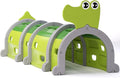 Glaf Tunnel Toys for Toddlers Climb and Crawl Baby Tunnels Play Tunnel for Kids 3-6 Years Old Indoor & Outdoor Toddler Play Equipment for Daycare, Preschool, Playground (Green, 4 Sections)