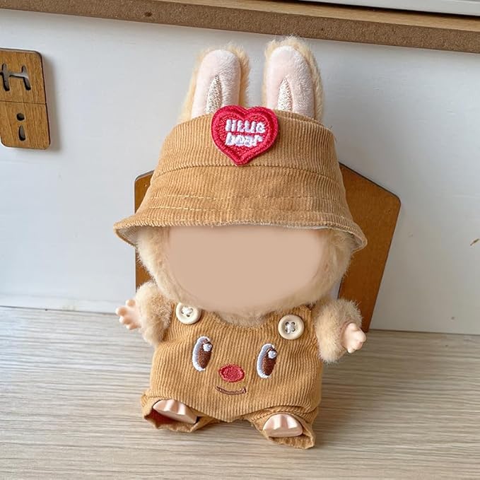 17cm Doll Clothes Set & Outfit - Cuddly Fashion Dresses with Accessories, Luxury Chic Doll Clothing & Plush Pullover Hoodie Doll Clothing DIY ,Just Clothes