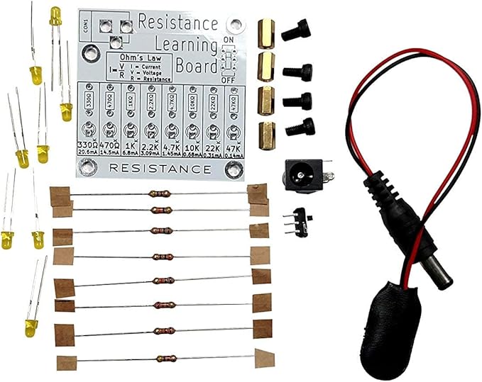 Learn to Solder | Electronics Learning Board: Resistance | STEM Kit | Practice Soldering & Learn Electronics