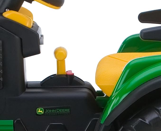 Peg Perego John Deere Ground Loader Tractor Extra-Large 12 Volt Ride on Tractor for Kids Ages 3-7